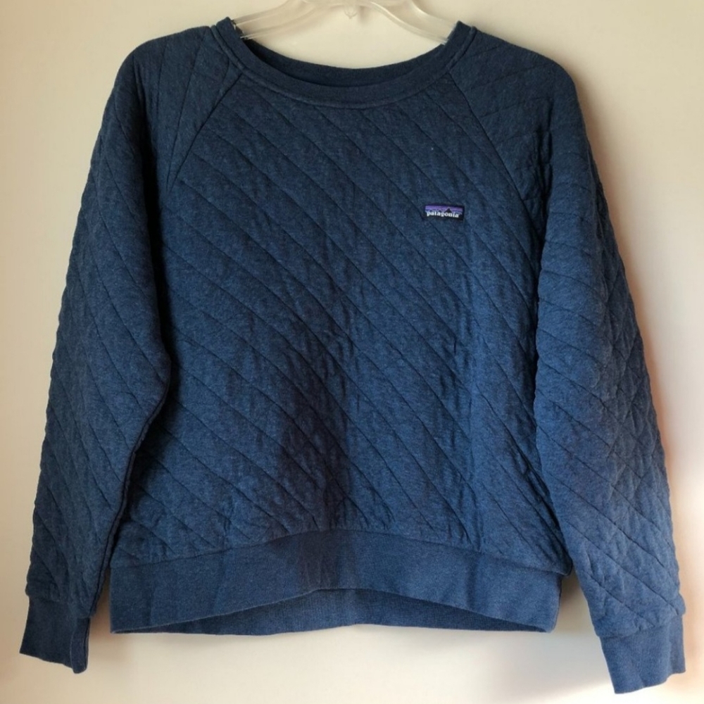 Patagonia Oragnic Cotton Quilted Crewneck Sweatshirt